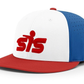 Smash It Sports CA i8503 Performance Hat - White/Royal/Red