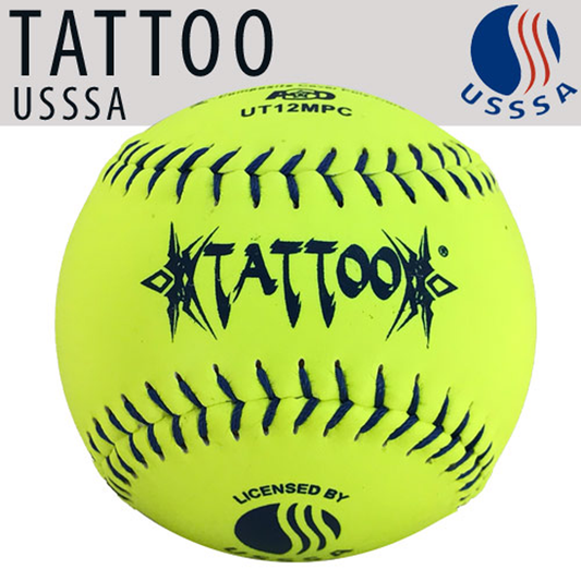 AD Starr Tattoo Classic M 40/325 USSSA 12" Composite Slowpitch Softballs - UT12MPC