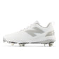 New Balance Women's FuelCell FUSE v5 Metal Fastpitch Softball Cleats - White - SMFUSEW5