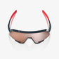 100 Percent Sunglasses - SLENDALE - Gloss Carbon Fiber - HiPER Crimson Silver Mirror Lens
