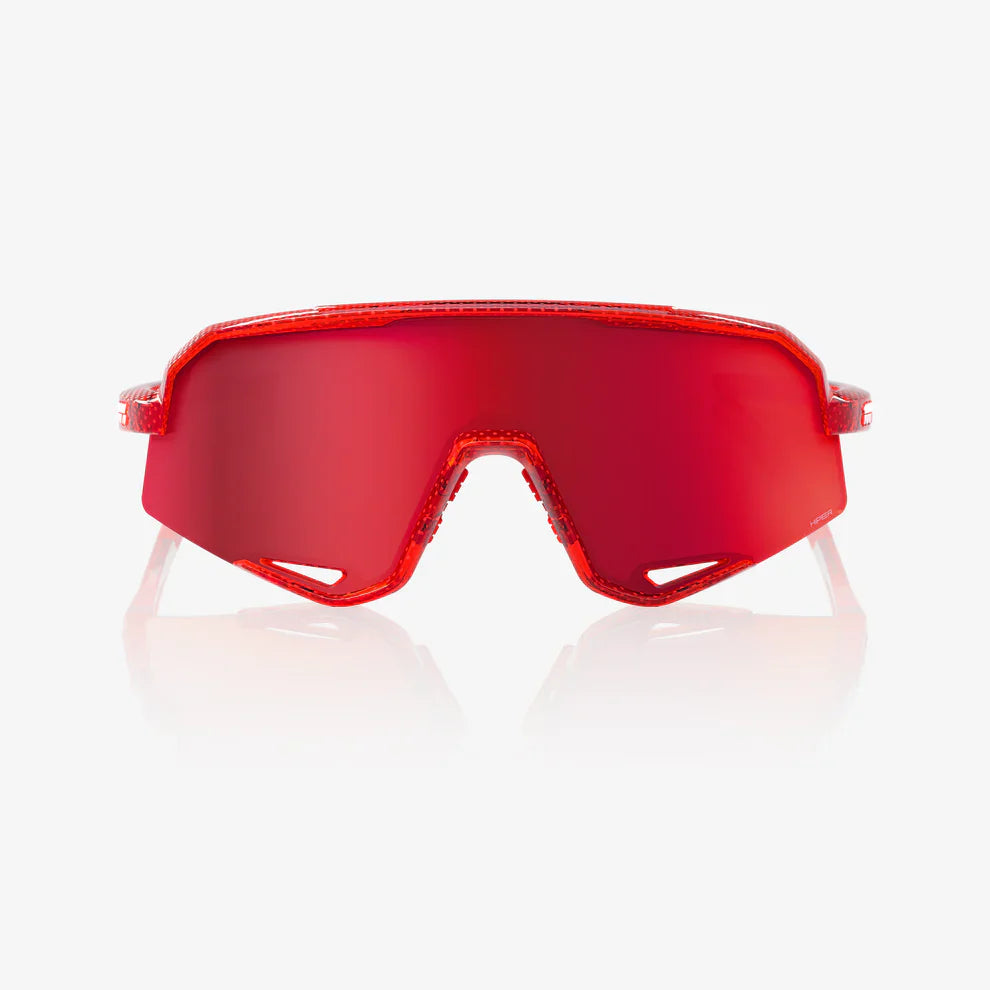 100 Percent Sunglasses - SLENDALE - Campari Translucent Red - HiPER Fire Red Mirror Lens