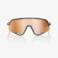 100 Percent Sunglasses - SLENDALE - Soft Tact Grey - HiPER Copper Mirror Lens