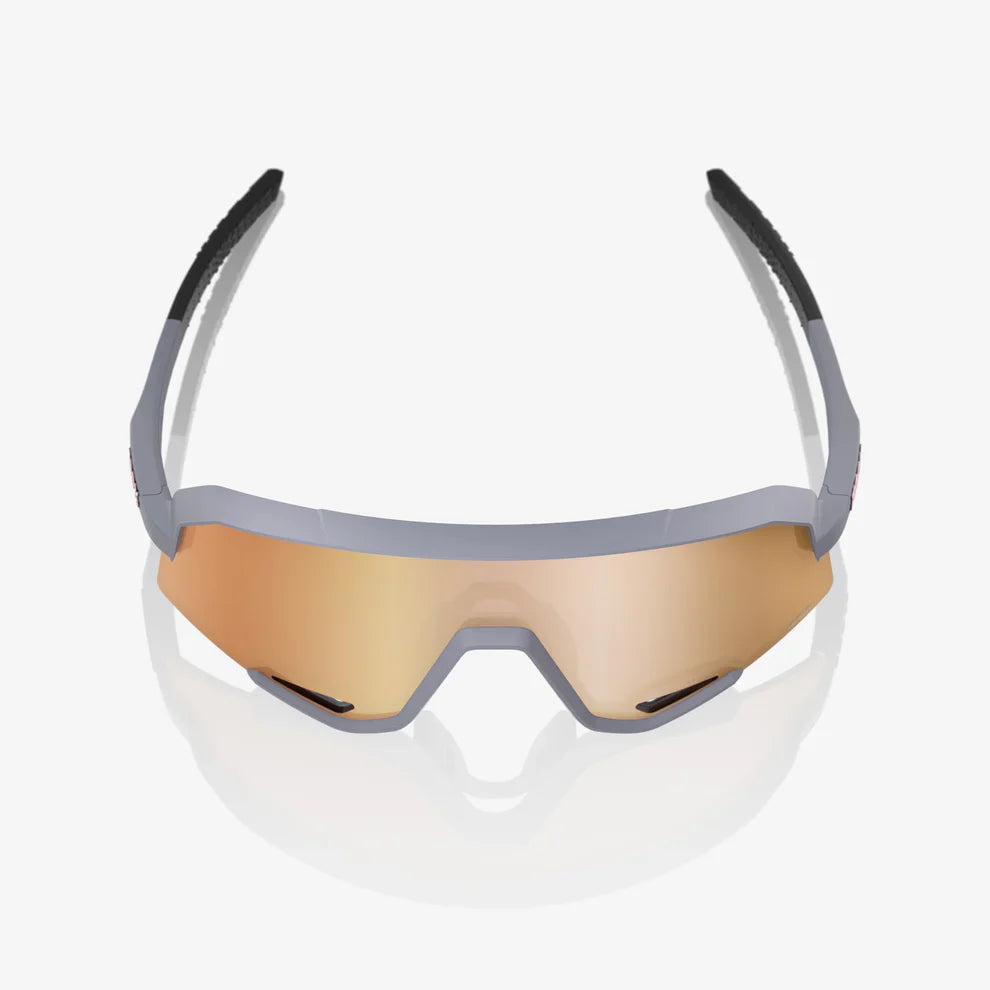 100 Percent Sunglasses - SLENDALE - Soft Tact Grey - HiPER Copper Mirror Lens