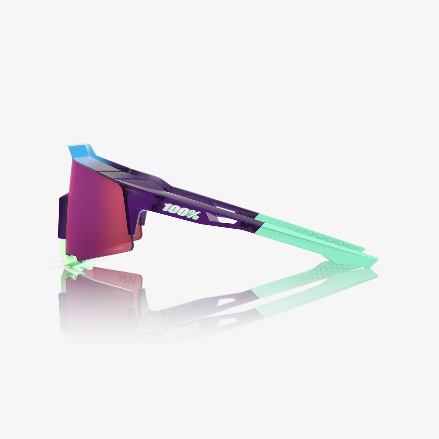 100 Percent Sunglasses - Speedcraft - Ha-Seong Kim Electric Purple HiPER Dark Purple Mirror Lens