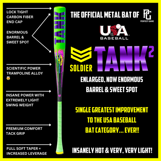 2026 Soldier Tank 2 Drip -10 USA Youth Baseball Bat