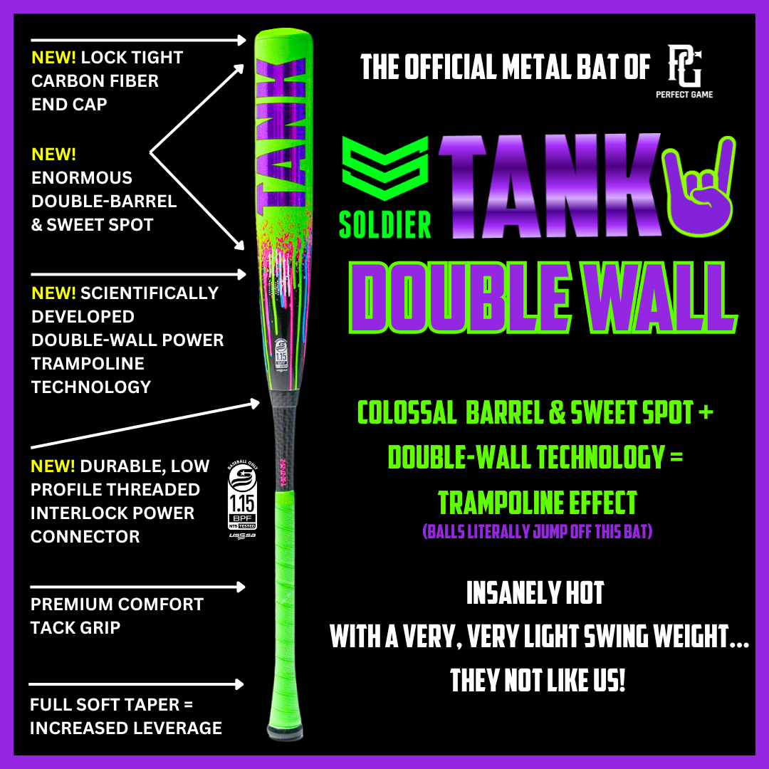 2026 Soldier Tank 2 Drip -8 USSSA Youth Baseball Bat – Specs Overview | Smash It Sports | usssa