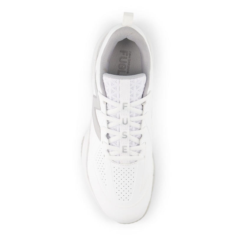 New Balance Women's FUSE v5 Turf Trainer Softball Shoes - White/Raincloud - STFUSEW5