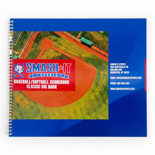 Smash It Sports Baseball/Softball Classic Big Book Score Book (16 Position)