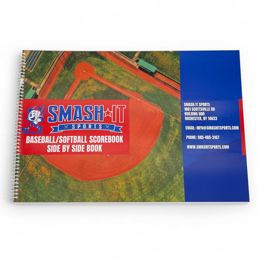 Smash It Sports Baseball/Softball Score Book (Side by Side 16 Position)