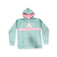 Anarchy Fleece Hoodie - Teal/Pink