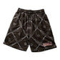 Smash It Sports Mesh Shorts - Bats and Balls (Black/White)
