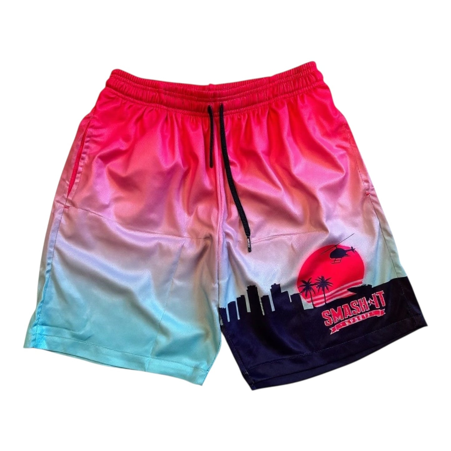 Smash It Sports Mesh Shorts - Miami Vice