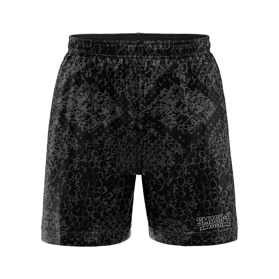 Smash It Sports Mesh Shorts - Snakeskin (Black/Charcoal)