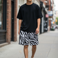Smash It Sports Mesh Shorts - Zebra