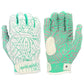 Spiderz HYBRID Batting Gloves - White/Mint