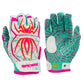 Spiderz HYBRID Batting Gloves - White/Pink/Mint