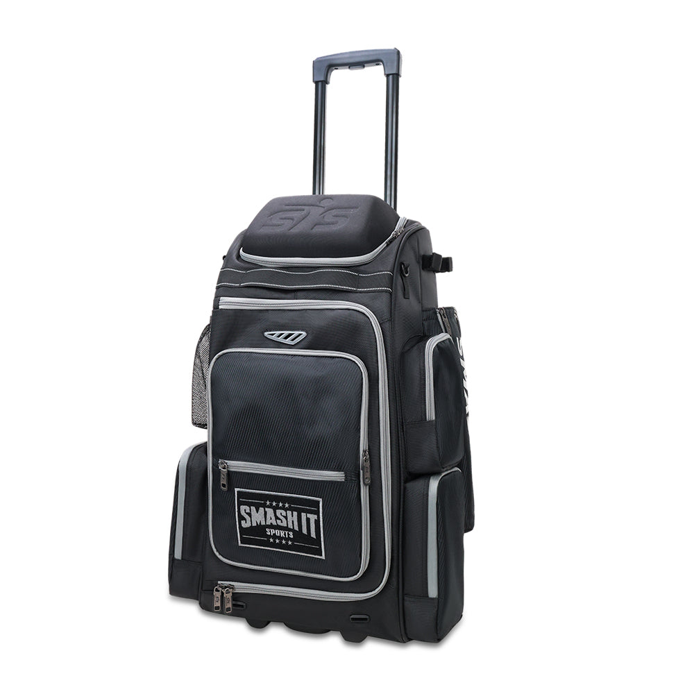 2025 Smash Ops Lil’ Guerrilla Hybrid Roller/Bat Pack Bag - Black/Charcoal