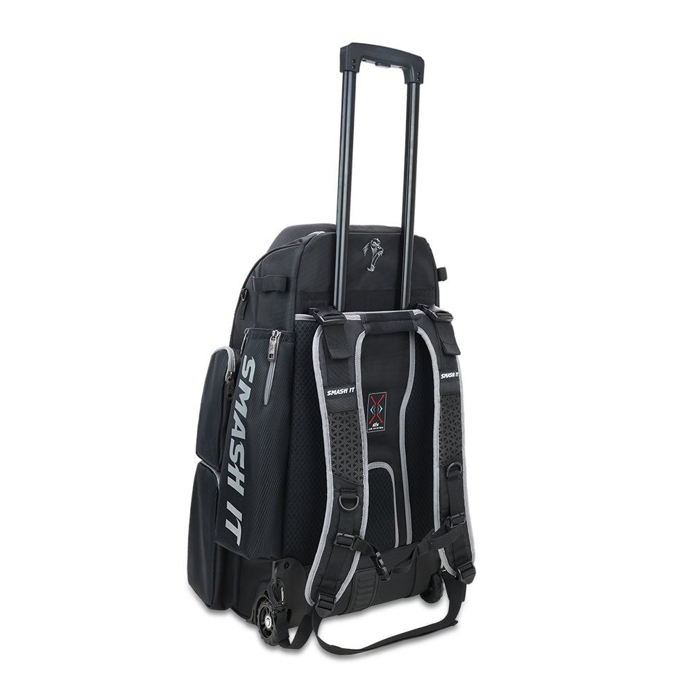 2025 Smash Ops Lil’ Guerrilla Hybrid Roller/Bat Pack Bag - Black/Charcoal