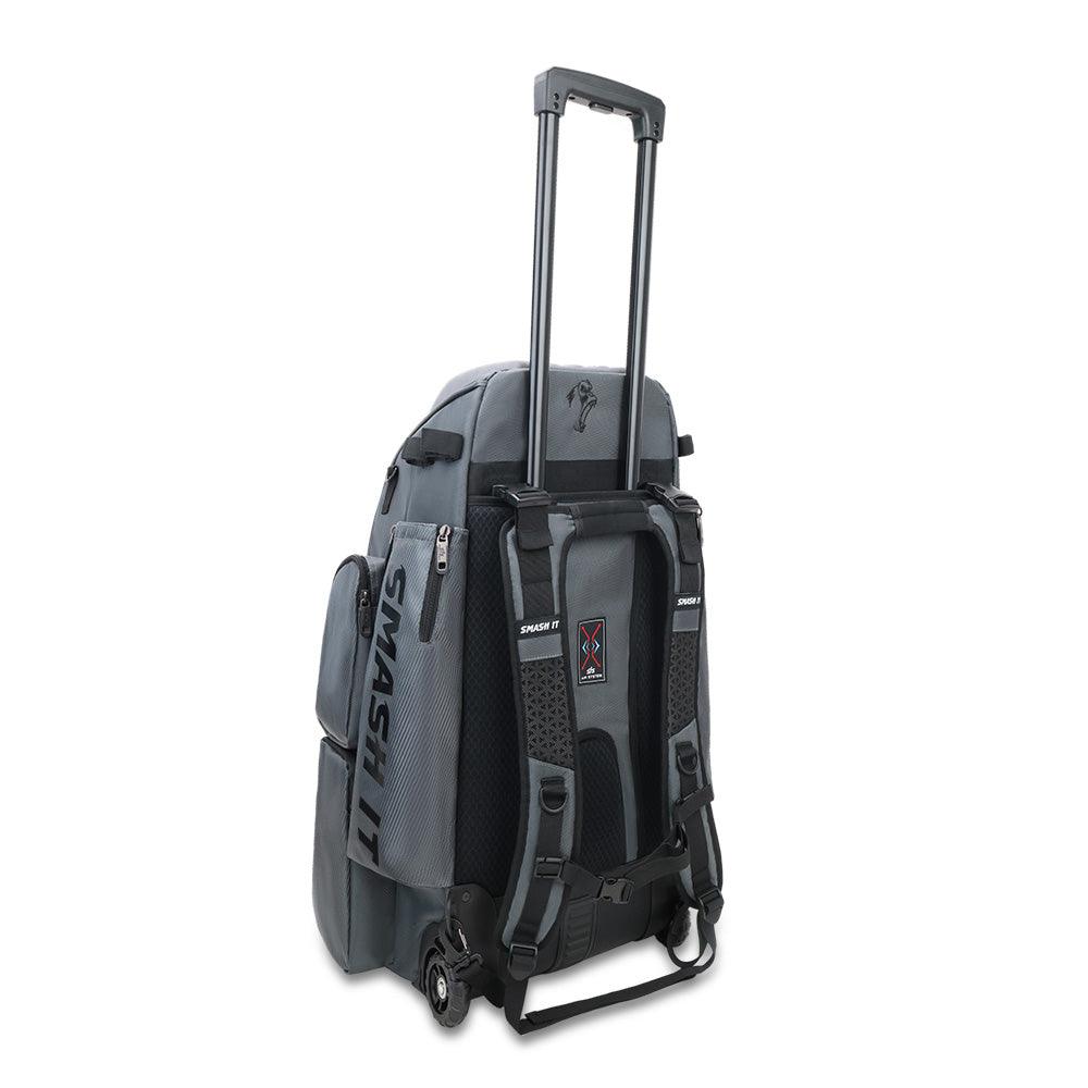 2025 Smash Ops Lil’ Guerrilla Hybrid Roller/Bat Pack Bag - Charcoal/Black