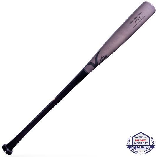 Victus V-Cut Gloss Wood Baseball Bat - VGPC-BK/GY