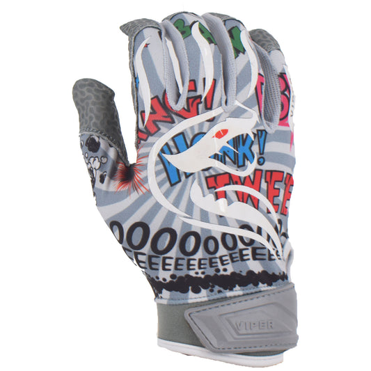 Viper Lite Premium Batting Gloves Leather Palm - Comic