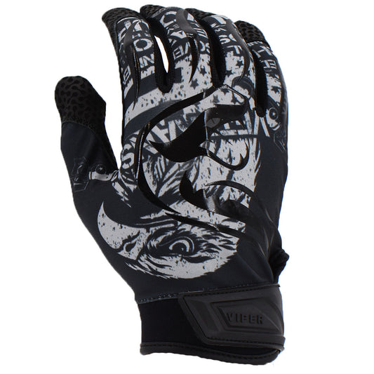 Viper Lite Premium Batting Gloves Leather Palm - Black Eagle