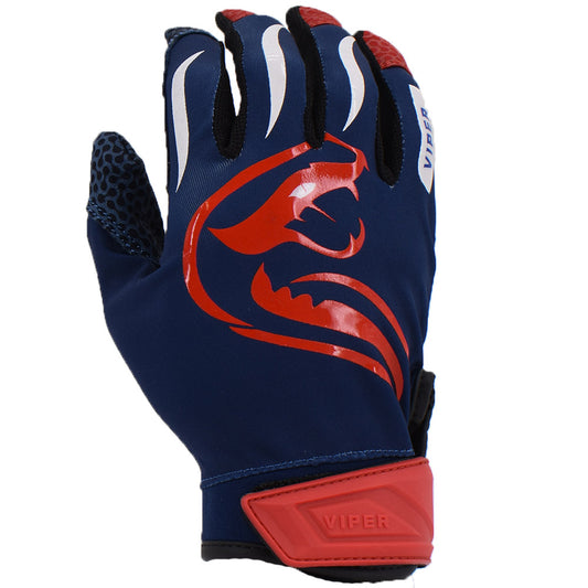 Viper Lite Premium Batting Gloves Leather Palm  Navy/Red/White