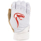 Viper Grindstone Short Cuff Batting Glove - White/Tan/Red
