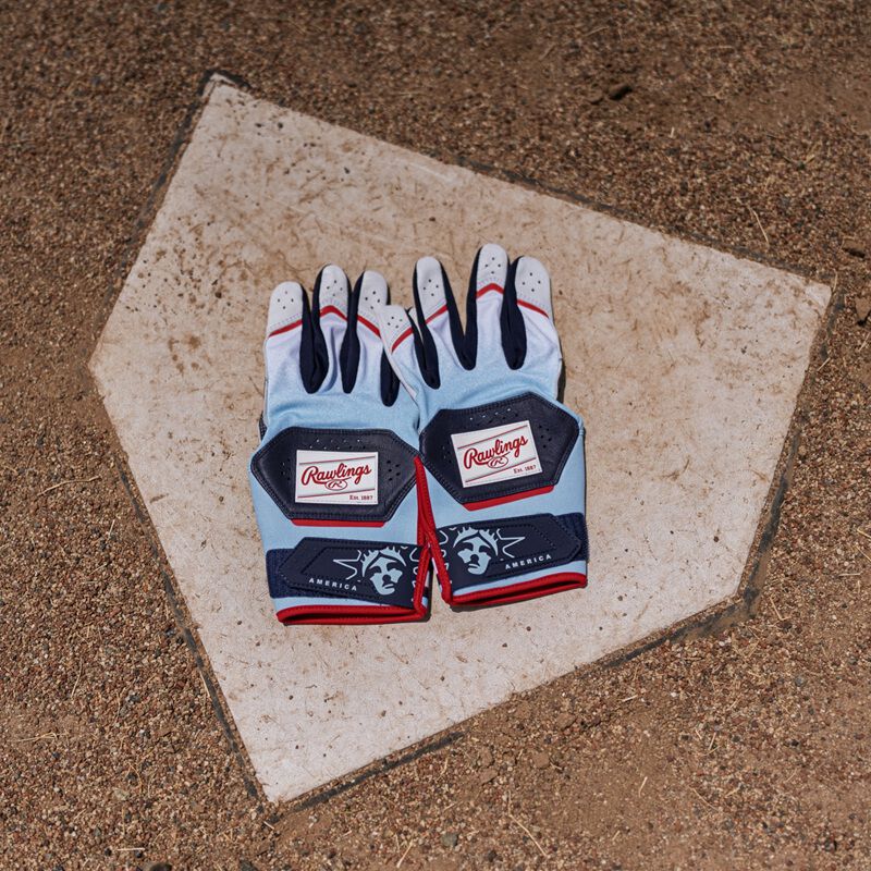 Rawlings Americana Collection Workhorse Batting Gloves – Product View | Smash It Sports | leather, pro, web