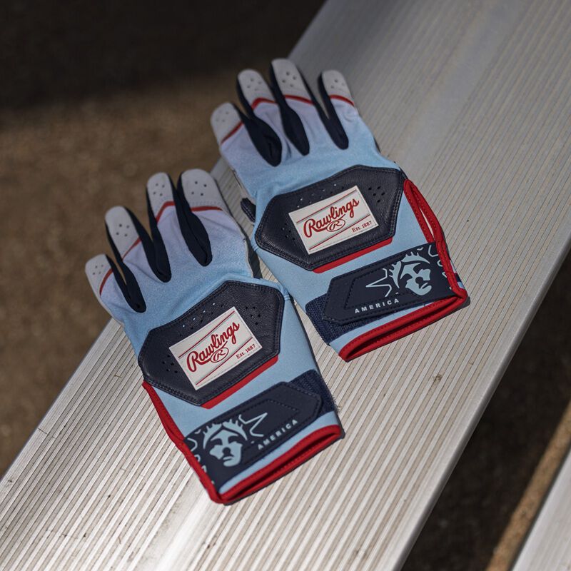Rawlings Americana Collection Workhorse Batting Gloves – Product View | Smash It Sports | leather, pro, web