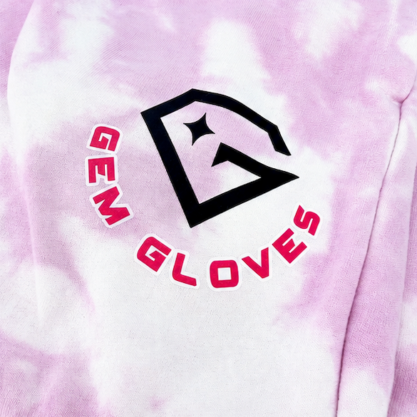 Women's Cloud Tie-Dye Premium Sweatpant - Gem Gloves Logo