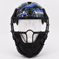 Worth Legit Slowpitch Softball Pitchers Helmet Mask  Blue Line - Limited Edition Print