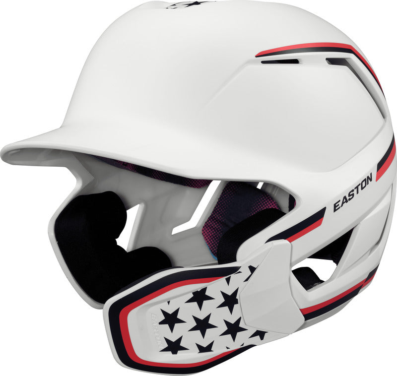 Easton Z50 With Multi-Adjust Jaw Guard Matte Baseball Batting Helmet (Multiple Colors)