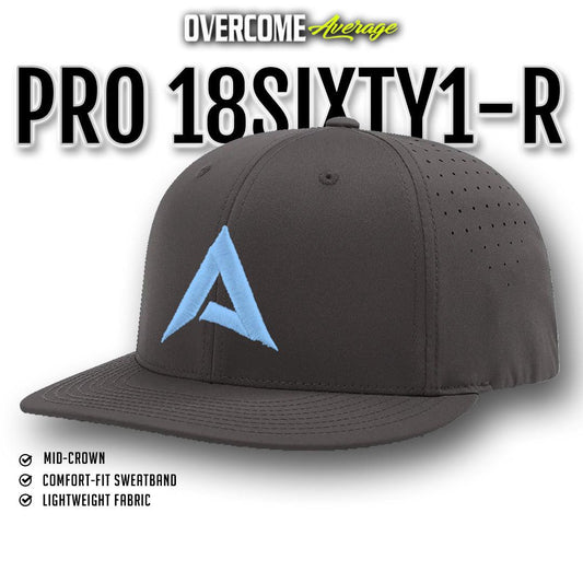 Anarchy - Pro 18SIXTY1-R Performance Hat - Charcoal/Carolina - Smash It Sports