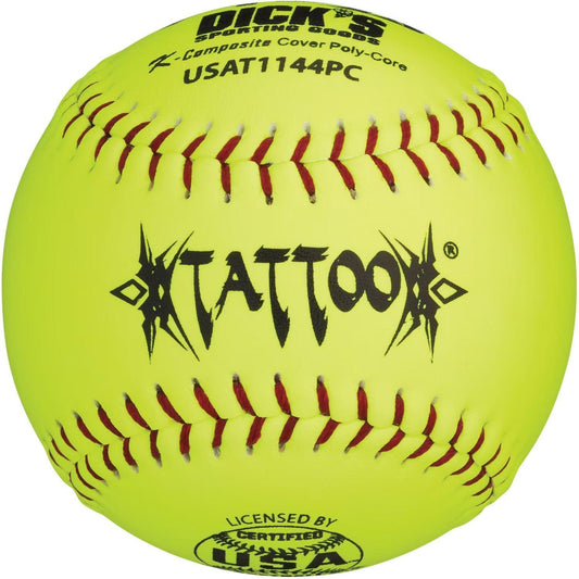 AD Starr Tattoo 44/375 ASA/USA 11" Composite Slowpitch Softballs - USAT1144PC - Smash It Sports