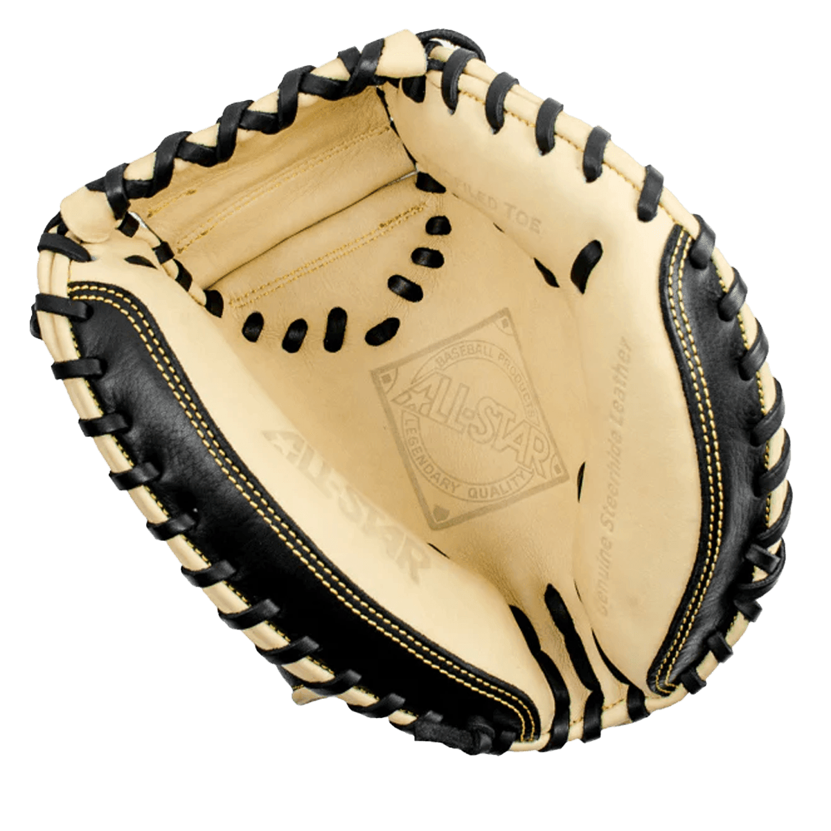 All-Star AF Focus Framer 29" Fastpitch Training Catchers Mitt/Glove - Black and Tan - Smash It Sports