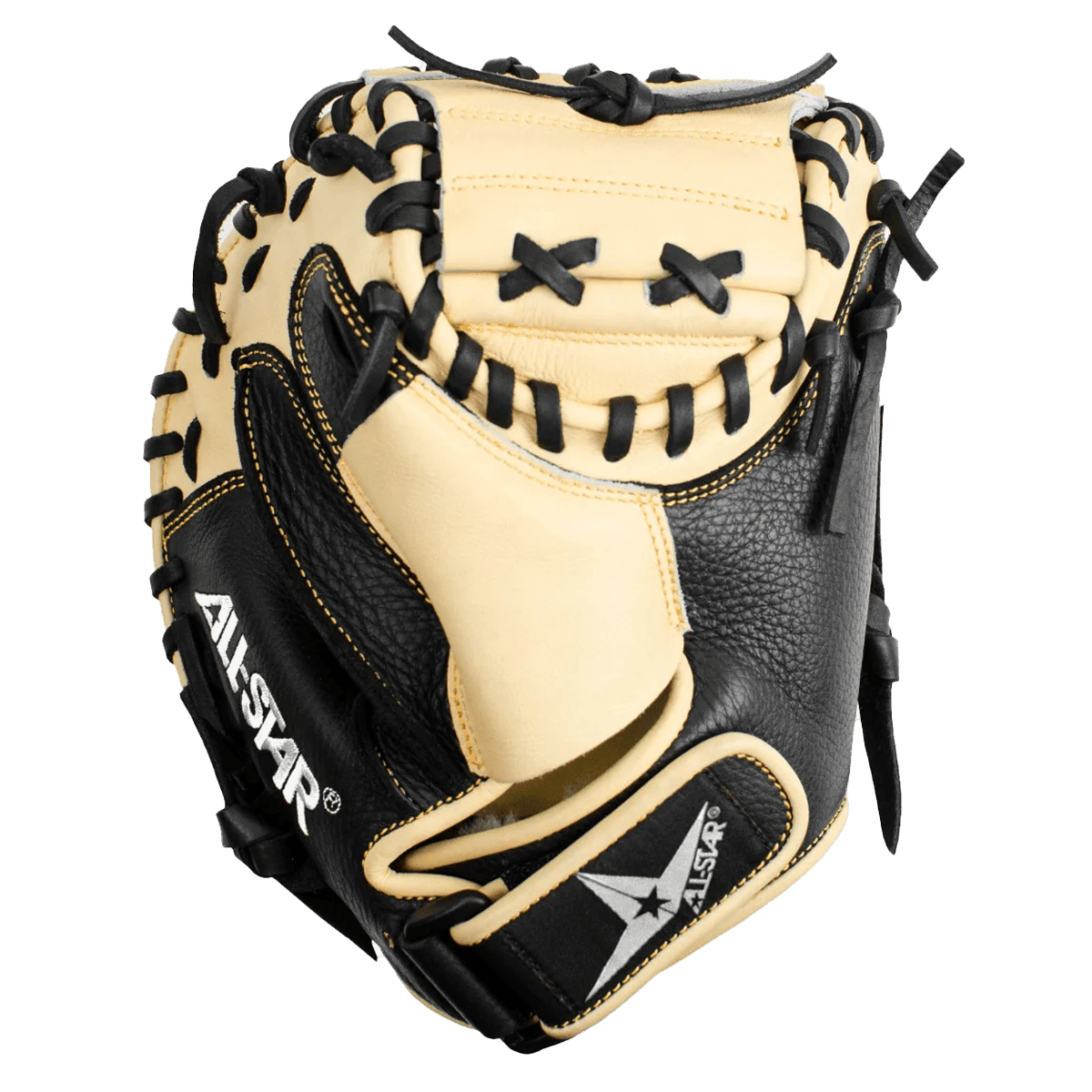 All-Star AF Focus Framer 29" Fastpitch Training Catchers Mitt/Glove - Black and Tan - Smash It Sports