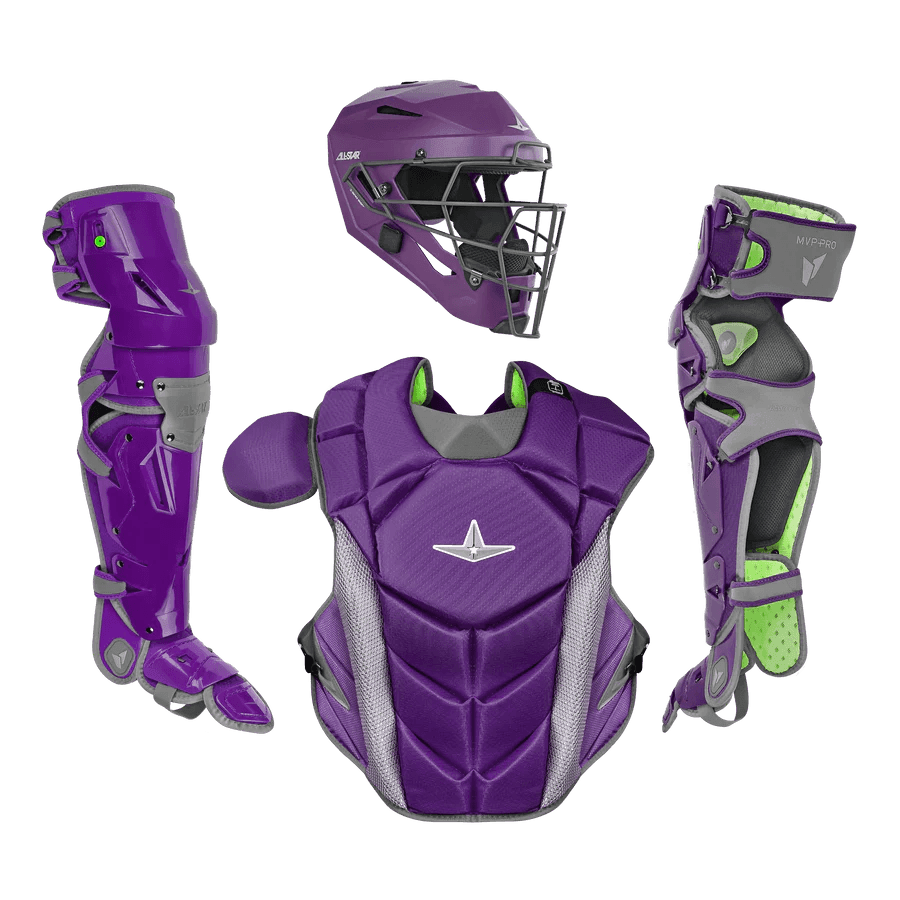 All-Star MVP-PRO Series Youth Catchers Set - Solid Colors – Specs Overview | Smash It Sports | cage, padding, matte
