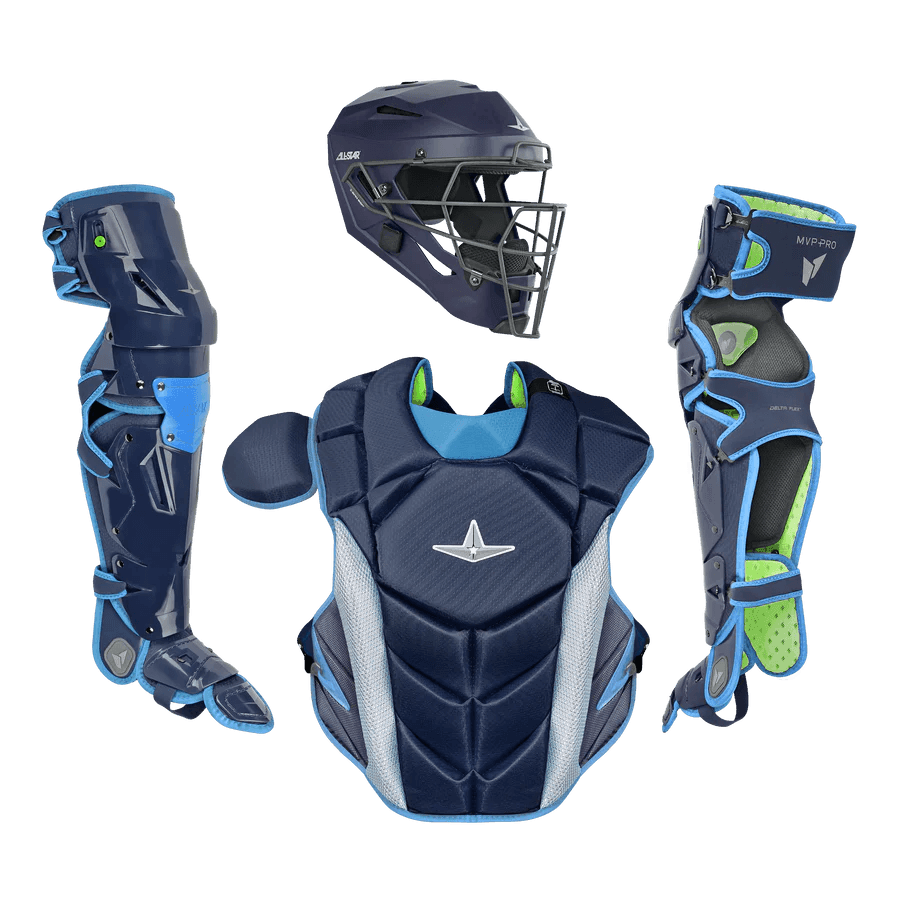 All-Star MVP-PRO Series Youth Catchers Set - Solid Colors – Specs Overview | Smash It Sports | cage, padding, matte