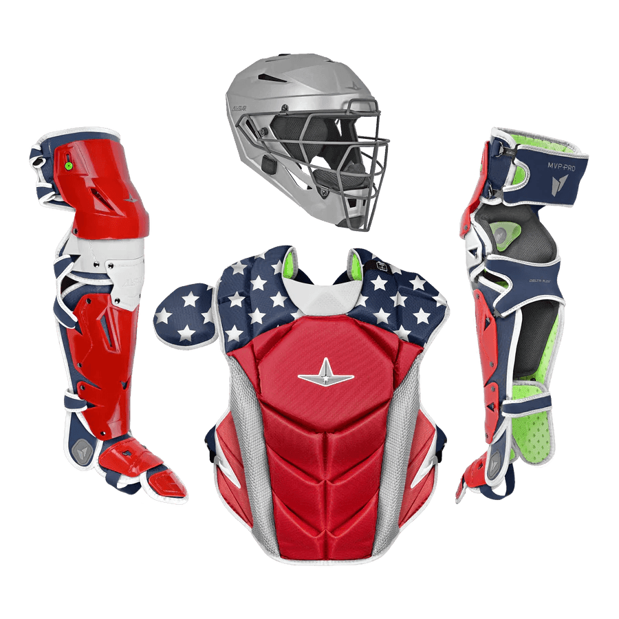 All-Star MVP-PRO Series Youth Catchers Set - Solid Colors – Specs Overview | Smash It Sports | cage, padding, matte