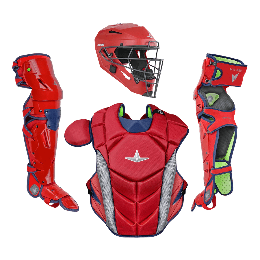 All-Star MVP-PRO Series Youth Catchers Set - Solid Colors – Specs Overview | Smash It Sports | cage, padding, matte