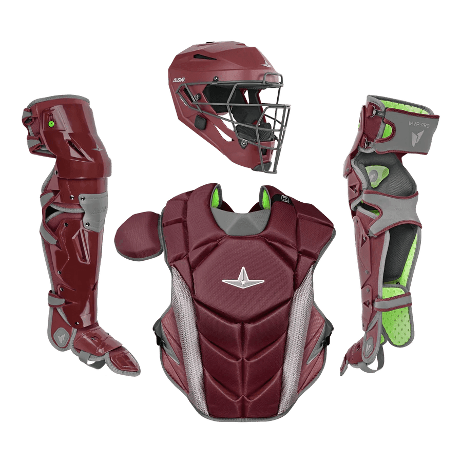 All-Star MVP-PRO Series Youth Catchers Set - Solid Colors – Specs Overview | Smash It Sports | cage, padding, matte
