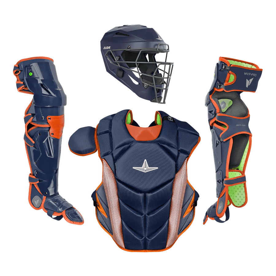 All-Star MVP-PRO Series Youth Catchers Set - Solid Colors – Specs Overview | Smash It Sports | cage, padding, matte