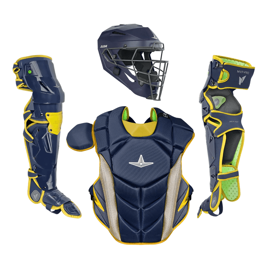 All-Star MVP-PRO Series Youth Catchers Set - Solid Colors – Specs Overview | Smash It Sports | cage, padding, matte