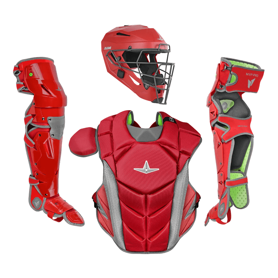 All-Star MVP-PRO Series Youth Catchers Set - Solid Colors – Specs Overview | Smash It Sports | cage, padding, matte