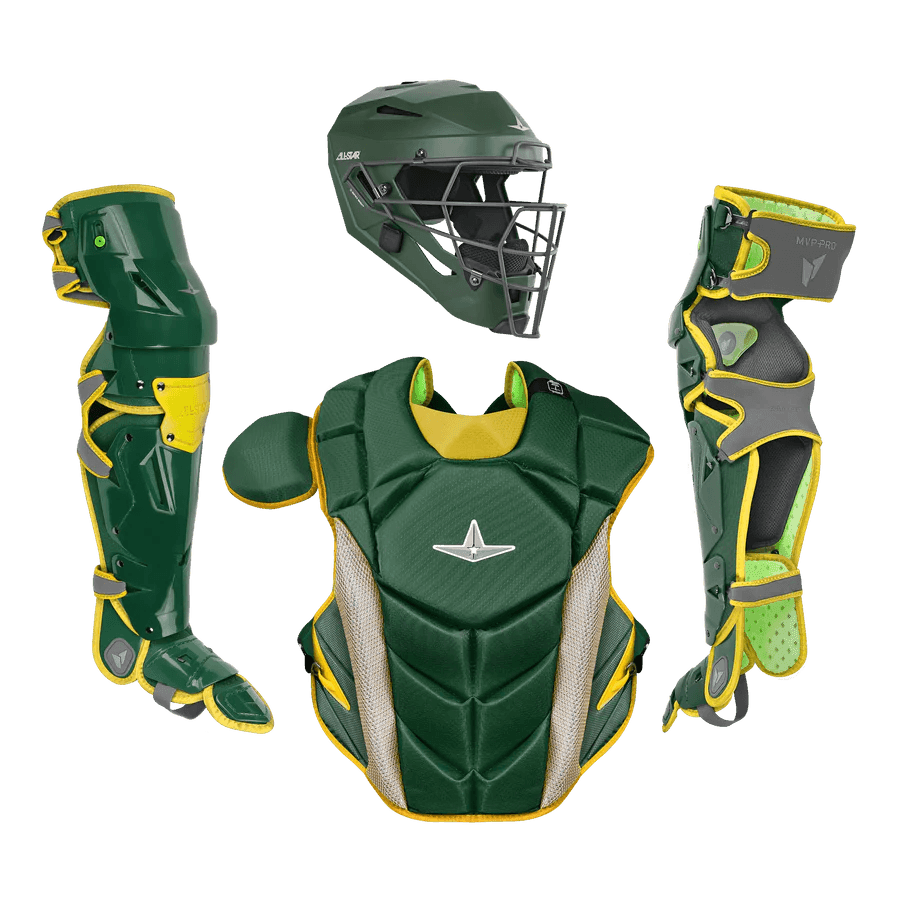 All-Star MVP-PRO Series Youth Catchers Set - Solid Colors – Specs Overview | Smash It Sports | cage, padding, matte