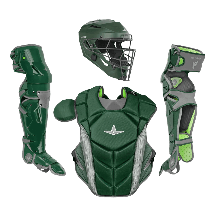 All-Star MVP-PRO Series Youth Catchers Set - Solid Colors – Specs Overview | Smash It Sports | cage, padding, matte