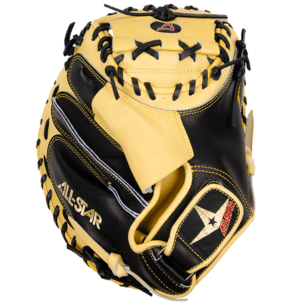 All-Star Pro Elite 33.5" Black/Tan Catchers Mitt/Glove - Smash It Sports
