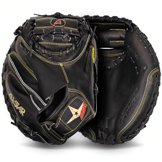 All-Star Pro Elite 33.5" Solid Black Catchers Mitt/Glove - CM3000SBK-1 - Smash It Sports