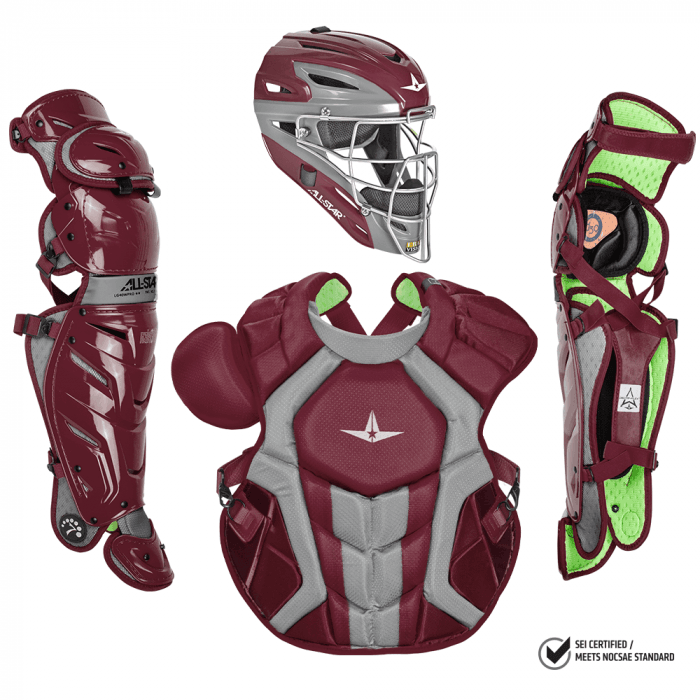 All-Star S7 Axis Adult NOCSAE Certified Catchers Set - Solid Colors - Smash It Sports